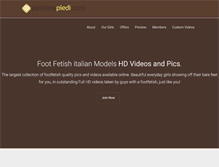 Tablet Screenshot of passionepiedi.com